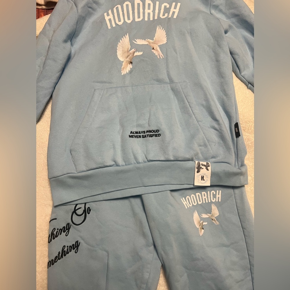Light Blue Hoodrich set. pants MD, hoodie S🩵
